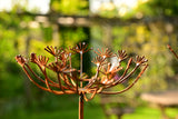 Beautiful Metal Cow Parsley garden decoration with intricate metalwork and natural outdoor setting
