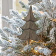 Shades 4 Seasons Metal Hanging Tree Decoration on a Frosted Christmas Tree