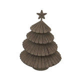 Metal Layered Tree Christmas decoration with a star topper, perfect for festive room decor