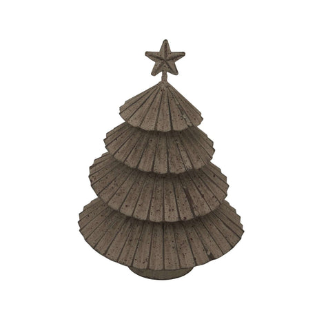 Metal Layered Tree Christmas decoration with a star topper, perfect for festive room decor
