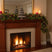 Metal Layered Tree placed on a festive mantel with candles and Christmas decorations for a warm holiday vibe