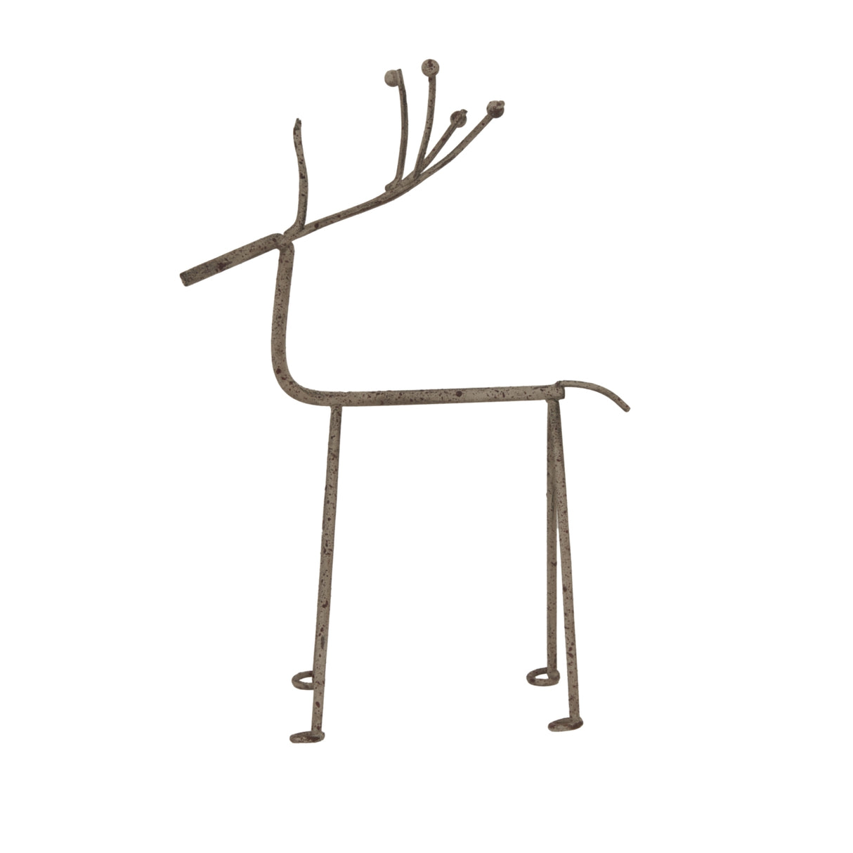 Rustic metal reindeer decoration for Christmas room decor, adding festive charm to your holiday space