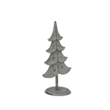 Decorative Metal Standing Tree in vintage grey for charming Christmas room decorations