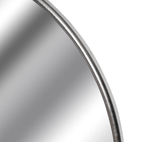 Silver Foil Large Circular Metal Wall Mirror Shades 4 Seasons