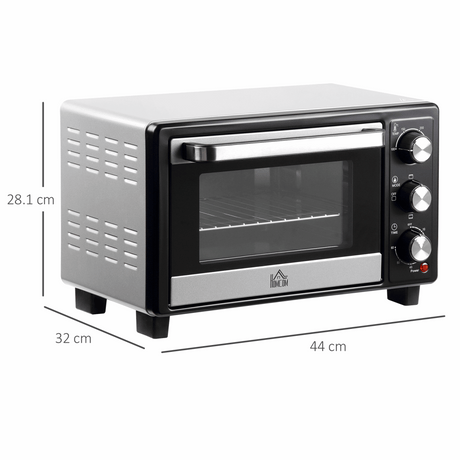 Mini Oven, 16L Grill, Toaster Oven Timer 1400W Grill HOMCOM