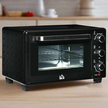 Mini Oven, 21L Grill, Toaster Timer, Baking Tray and Wire Rack, 1400W HOMCOM