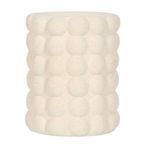 Textured White Ceramic Oil Burner for Home Decor N/A