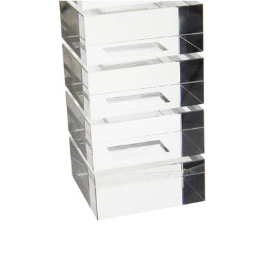 Orsina Elegant Crystal Candle Holder Stackable Design for Modern Home Decor