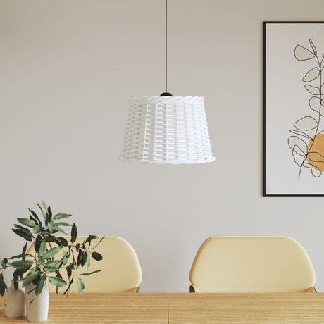 vidaXL Pendant Lampshade in White Rattan for Modern Home Decor