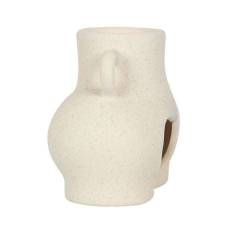 Heart Cutout Ceramic Oil Burner for Stylish Home Decor N/A