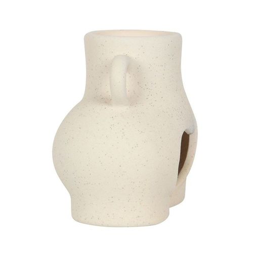 Heart Cutout Ceramic Oil Burner for Stylish Home Decor N/A