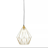 Orsina Pendant Light in gold geometric design, ideal for modern home decor