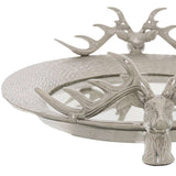 Large Mirrored Tray With Stag Heads Shades 4 Seasons