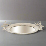 Large Mirrored Tray With Stag Heads Shades 4 Seasons