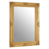 Orsina Decorative Wall Mirror with an Ornate Gold Frame for Elegant Home Decor