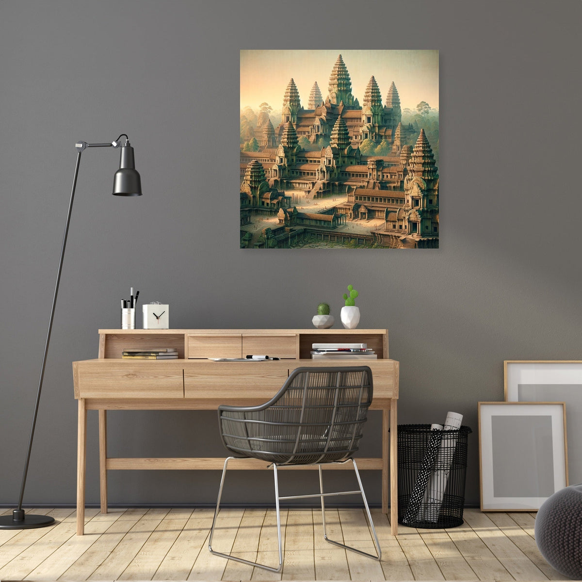 Stunning Wall Art Canvas depicting a scenic temple landscape, perfect for modern home decor