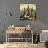 Stunning Wall Art Canvas depicting a scenic temple landscape, perfect for modern home decor