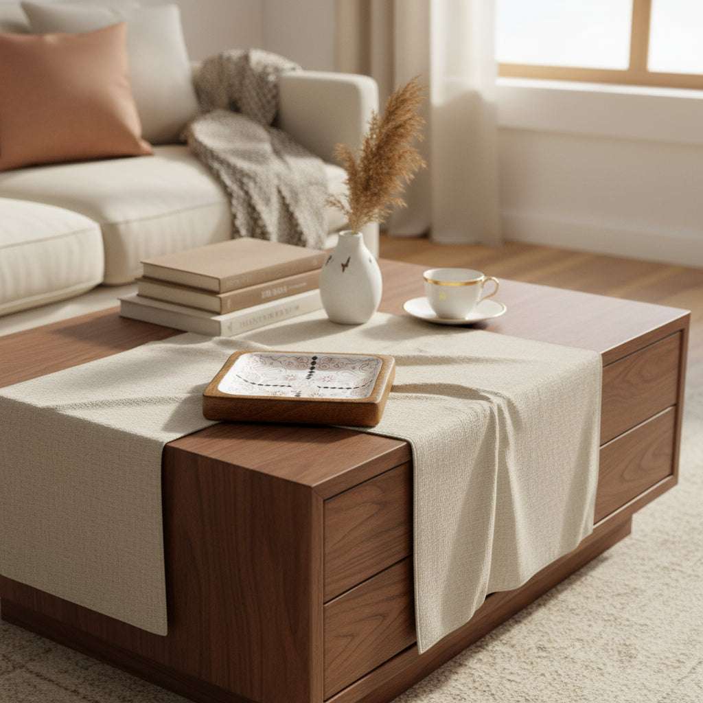 Hop Hare Big Enameled Square Trinket Tray - Lion & Snakes AW-Dropship