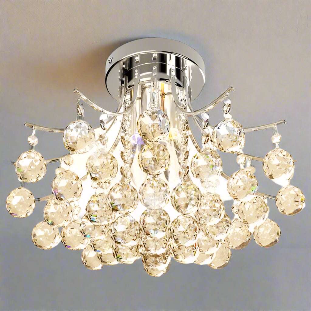 Ceiling Lighting Crystal Chandelier Mordern Style Pendant Light HOMCOM