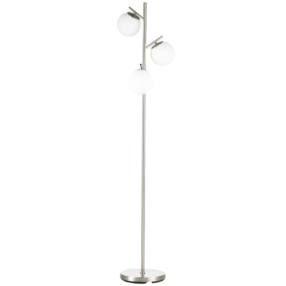 Modern Floor Lamp for Living Room Bedroom, 3 Light Tree Standing Lamp, Silver Unbranded