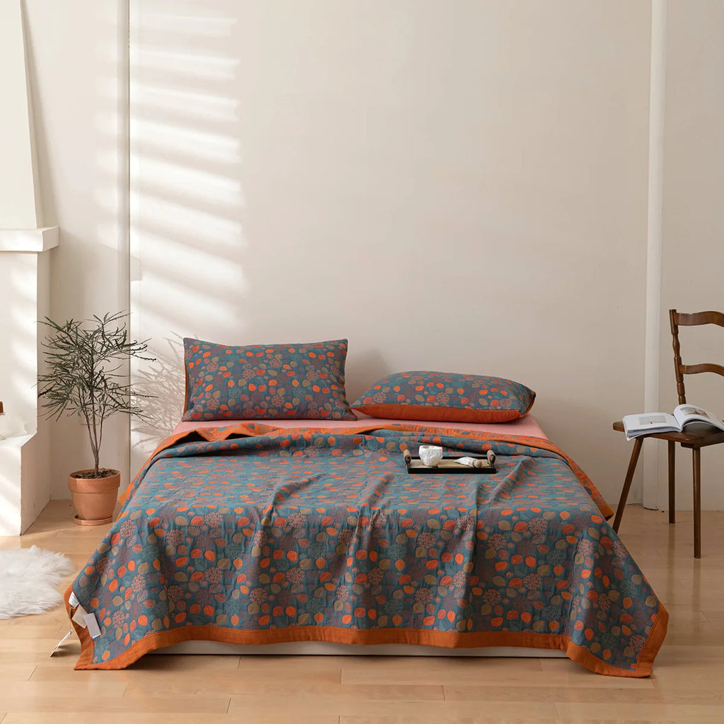 Three-Layer Jacquard Blanket - Soft, Portable, Versatile Home Accessory N/A