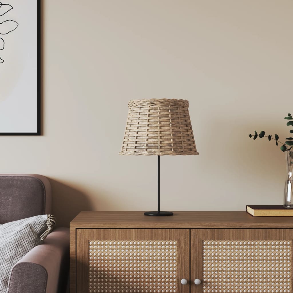vidaXL Woven Lampshade on a Stand, Perfect for Home Decor and Modern Interiors