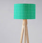 Shadow Bright green patterned lampshade for stylish home lighting and decor