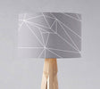 Shadow Bright Grey Geometric Pattern Lampshade for Modern Home Decor