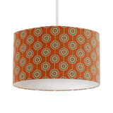 Shadow Bright Lampshade with Retro Circle Pattern in Warm Colours for Unique Lighting