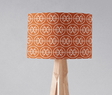 Shadow bright Lampshade with a geometric orange pattern for stylish home decor