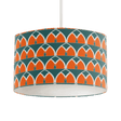 Shadow Bright Stylish Lampshade with Colourful Geometric Pattern in Blue and Orange
