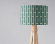 Stylish green patterned lampshade from Shadow Bright for modern home decor