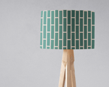 Stylish green patterned lampshade from Shadow Bright for modern home decor