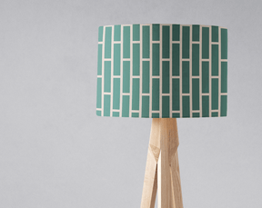 Stylish green patterned lampshade from Shadow Bright for modern home decor