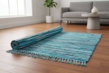 Room Rag Rug - 150x200cm - premium quality - Aqua Blues AW Dropship UK