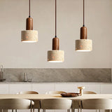 Light My House Pendant Light Trio Featuring Attractive Concrete and Wood Design for Modern Interiors