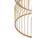 Orsina Avantis Round Side Table with Stylish Gold Finish Orsina
