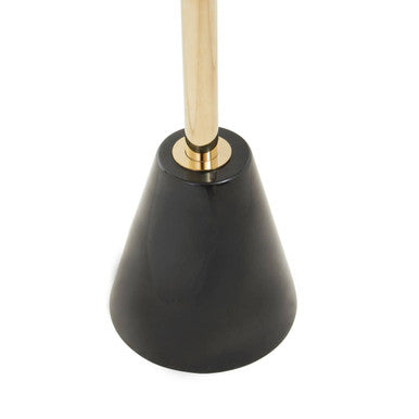 Elegant Orsina Side Table with a stylish black conical base and gold accents for modern interiors