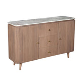 Bundi Natural Marble & Wood Extra Large Sideboard Verty Furniture