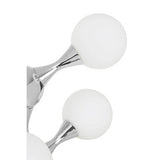 Orsina Table Lamp with Stylish Chrome Base and White Glass Globes for Modern Home Decor