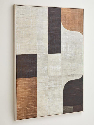 Astratto Neutral Abstract Textured Canvas Wall Art Orsina
