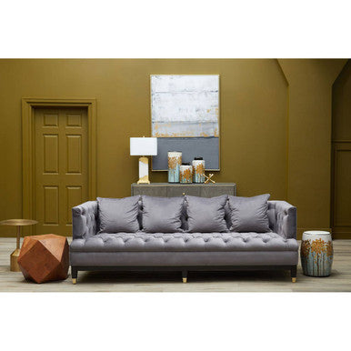 Astratto Grey and Gold Foil Wall Art Orsina