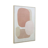 Orsina Abstract Wall Art with Soft Pastel Shapes and a Gold Frame for Modern Decor