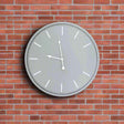 Shades 4 Seasons Minimalist Gray Wall Clock GREY METAL Shades 4 Seasons