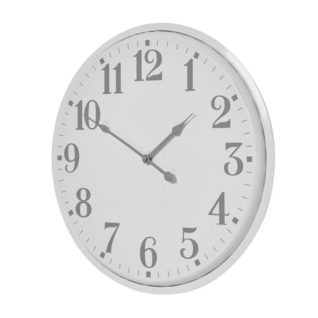 Shades 4 Seasons White Wall Clock with Clear Numerals Shades 4 Seasons