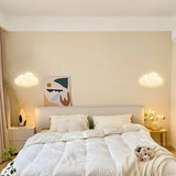 Light My House Wall Lamp in a soft cloud design illuminating a modern bedroom decor
