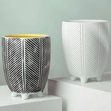 Artificial Plants Ceramic Planters Displays Home Decor Leaf Design Leaf