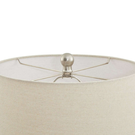 Lattice Ceramic Table Lamp With Linen Shade Shades 4 Seasons