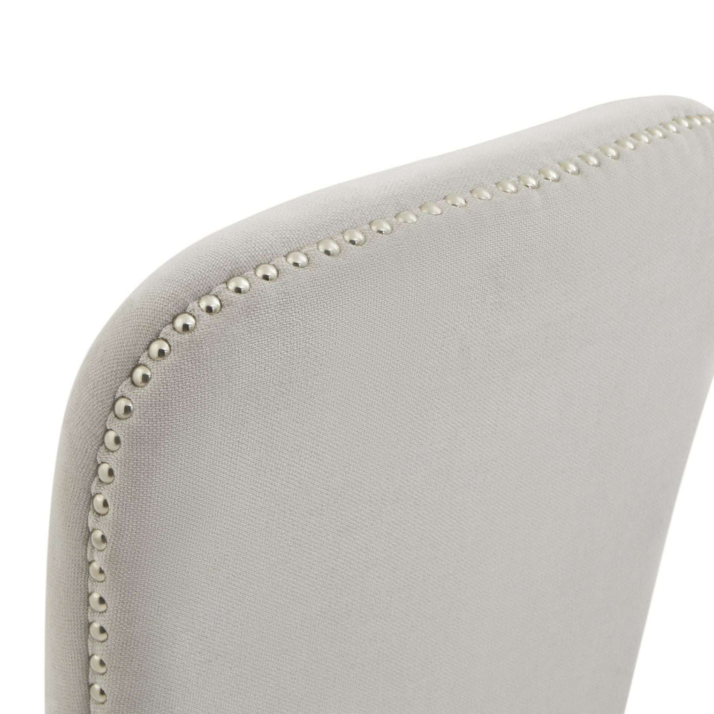 Shades 4 Seasons Beige Upholstered Dining Chair, Studded Shades 4 Seasons