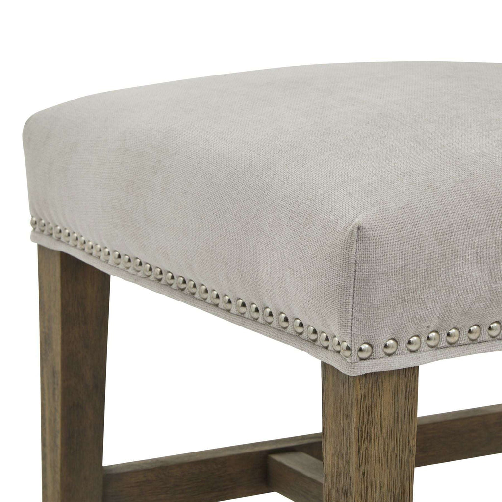 Shades 4 Seasons Beige Upholstered Dining Chair, Studded Shades 4 Seasons
